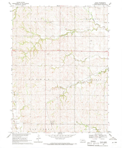 United States Geological Survey Touhy, NE (1969, 24000-Scale) digital map
