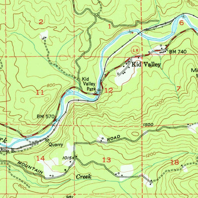 United States Geological Survey Toutle, WA (1953, 62500-Scale) digital map