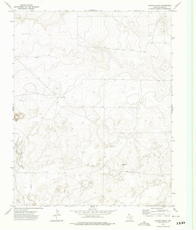 United States Geological Survey Tovrea Ranch, TX (1973, 24000-Scale) digital map