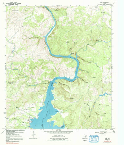 United States Geological Survey Tow, TX (1967, 24000-Scale) digital map