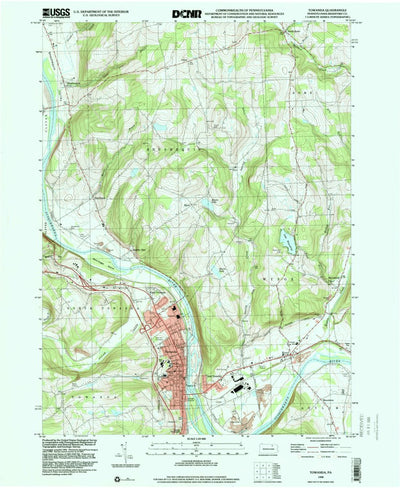 United States Geological Survey Towanda, PA (1998, 24000-Scale) digital map