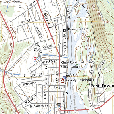 United States Geological Survey Towanda, PA (2023, 24000-Scale) digital map