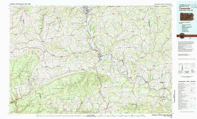 United States Geological Survey Towanda, PA-NY (1981, 100000-Scale) digital map