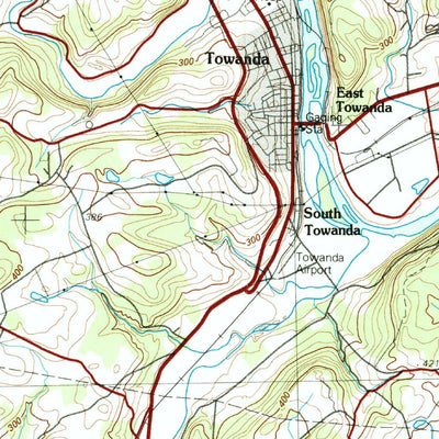 United States Geological Survey Towanda, PA-NY (1981, 100000-Scale) digital map
