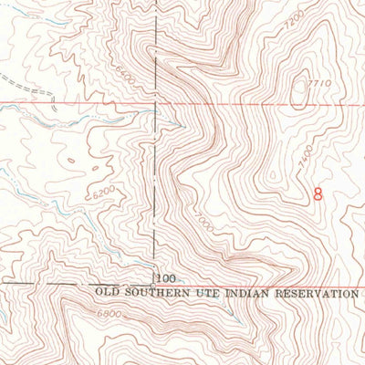 United States Geological Survey Towaoc, CO (1966, 24000-Scale) digital map