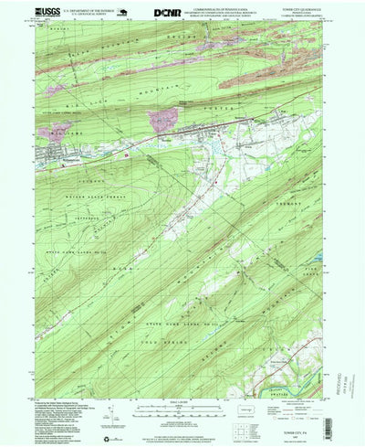 United States Geological Survey Tower City, PA (1997, 24000-Scale) digital map