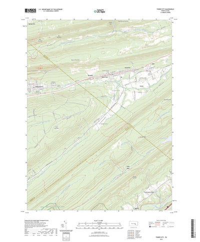 United States Geological Survey Tower City, PA (2023, 24000-Scale) digital map