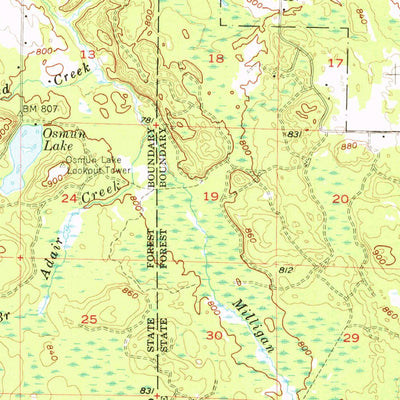 United States Geological Survey Tower, MI (1957, 62500-Scale) digital map