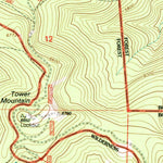 United States Geological Survey Tower Mountain, OR (1995, 24000-Scale) digital map