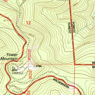 United States Geological Survey Tower Mountain, OR (1995, 24000-Scale) digital map