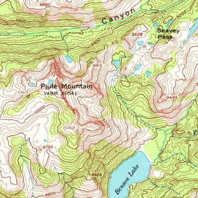 United States Geological Survey Tower Peak, CA (1956, 62500-Scale) digital map