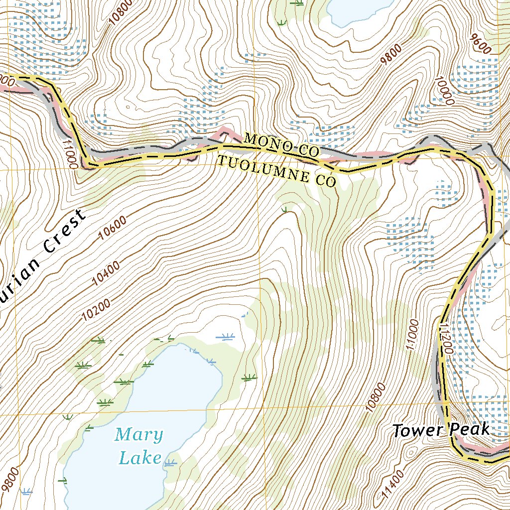 Tower Peak, CA (2022, 24000-Scale) Map by United States Geological ...