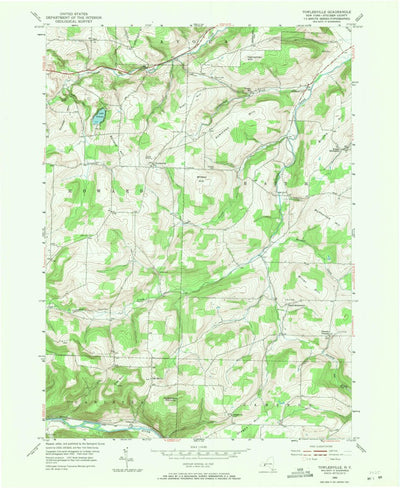 United States Geological Survey Towlesville, NY (1953, 24000-Scale) digital map