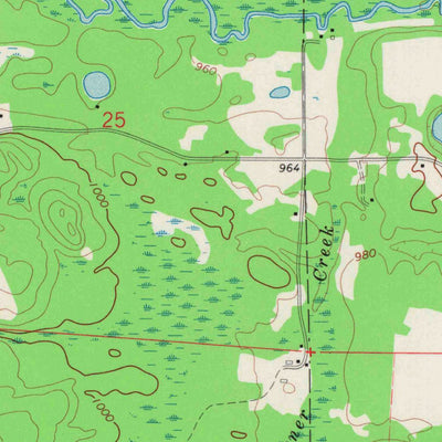 United States Geological Survey Town Corner Lake, WI (1972, 24000-Scale) digital map