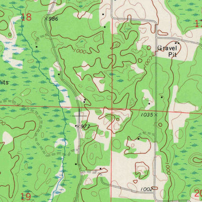 United States Geological Survey Town Corner Lake, WI (1972, 24000-Scale) digital map