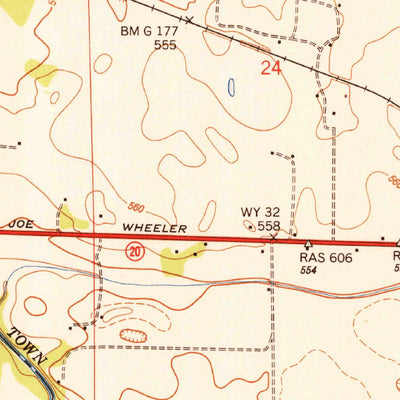 United States Geological Survey Town Creek, AL (1950, 24000-Scale) digital map
