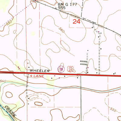 United States Geological Survey Town Creek, AL (1974, 24000-Scale) digital map