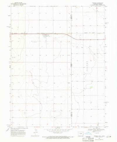 United States Geological Survey Towner, CO-KS (1968, 24000-Scale) digital map