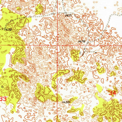 United States Geological Survey Towner NE, ND (1954, 24000-Scale) digital map
