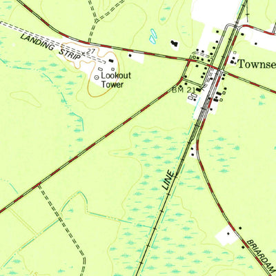 United States Geological Survey Townsend, GA (1978, 24000-Scale) digital map