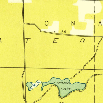 United States Geological Survey Townsend Lake, MI (1931, 31680-Scale) digital map
