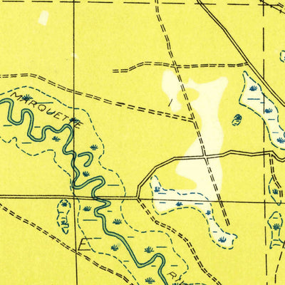 United States Geological Survey Townsend Lake, MI (1931, 31680-Scale) digital map