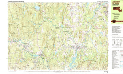 United States Geological Survey Townsend, MA-NH (1988, 25000-Scale) digital map