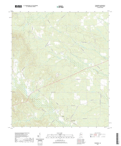 United States Geological Survey Townsend, MS (2020, 24000-Scale) digital map