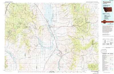 United States Geological Survey Townsend, MT (1976, 100000-Scale) digital map