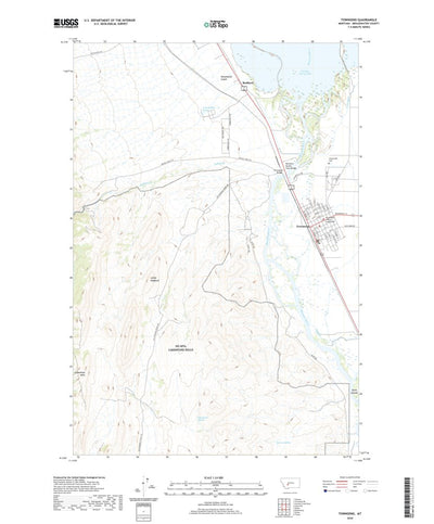 United States Geological Survey Townsend, MT (2020, 24000-Scale) digital map