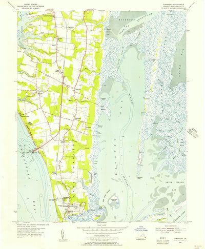 United States Geological Survey Townsend, VA (1955, 24000-Scale) digital map