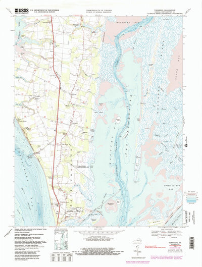 United States Geological Survey Townsend, VA (1968, 24000-Scale) digital map