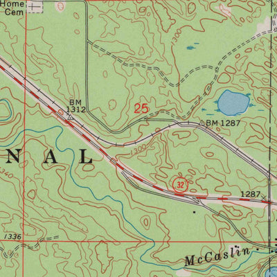 United States Geological Survey Townsend, WI (1972, 24000-Scale) digital map