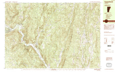 United States Geological Survey Townshend, VT (1984, 25000-Scale) digital map