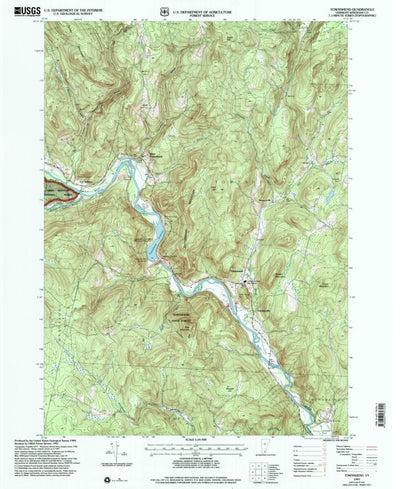 United States Geological Survey Townshend, VT (1997, 24000-Scale) digital map