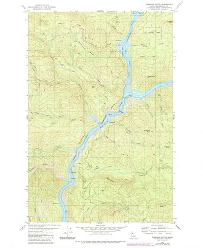 United States Geological Survey Township Butte, ID (1981, 24000-Scale) digital map