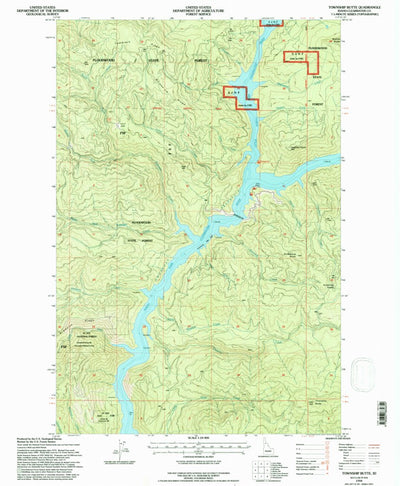 United States Geological Survey Township Butte, ID (1994, 24000-Scale) digital map