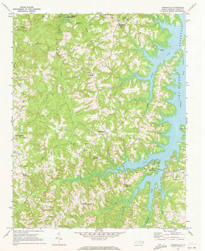 United States Geological Survey Townsville, NC (1970, 24000-Scale) digital map