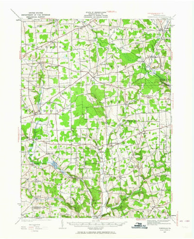 United States Geological Survey Townville, PA (1927, 62500-Scale) digital map