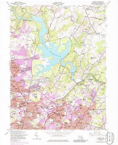 United States Geological Survey Towson, MD (1957, 24000-Scale) digital map
