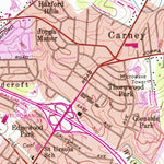 United States Geological Survey Towson, MD (1957, 24000-Scale) digital map