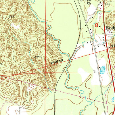United States Geological Survey Toxey, AL (1974, 24000-Scale) digital map