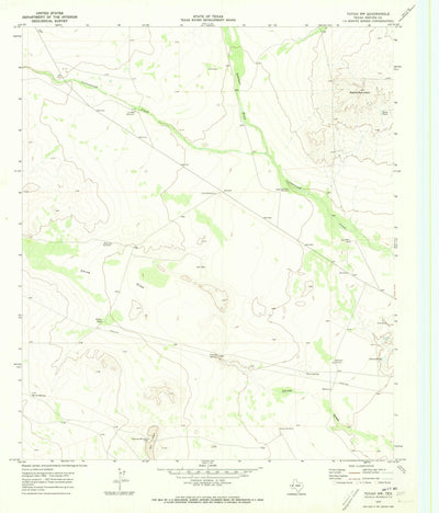 United States Geological Survey Toyah NW, TX (1970, 24000-Scale) digital map