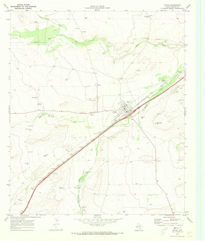 United States Geological Survey Toyah, TX (1970, 24000-Scale) digital map