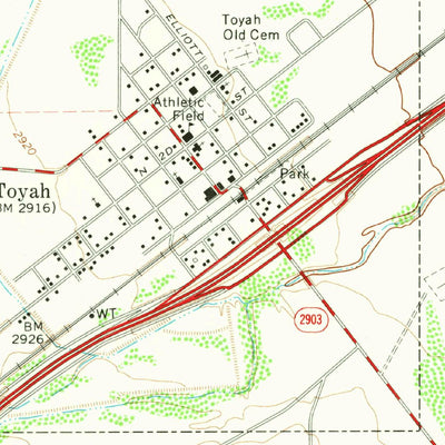 United States Geological Survey Toyah, TX (1970, 24000-Scale) digital map