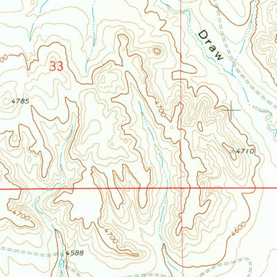 United States Geological Survey Trabing, WY (1970, 24000-Scale) digital map