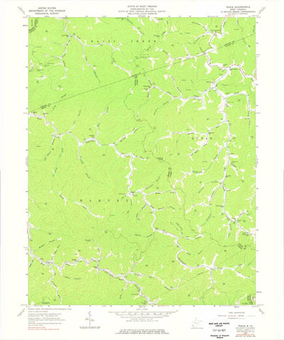 United States Geological Survey Trace, WV (1963, 24000-Scale) digital map
