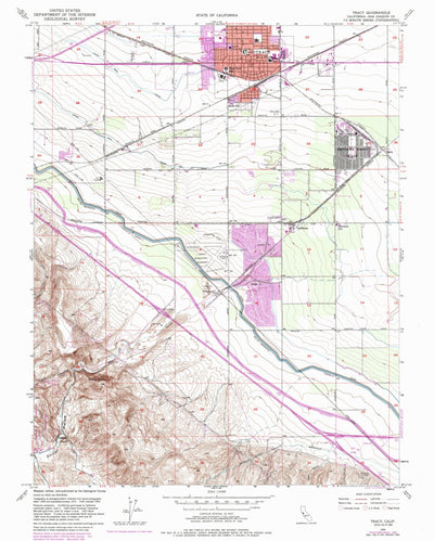 United States Geological Survey Tracy, CA (1954, 24000-Scale) digital map