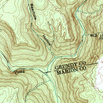 United States Geological Survey Tracy City, TN (1947, 24000-Scale) digital map