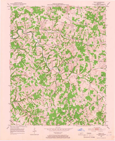 United States Geological Survey Tracy, KY (1953, 24000-Scale) digital map